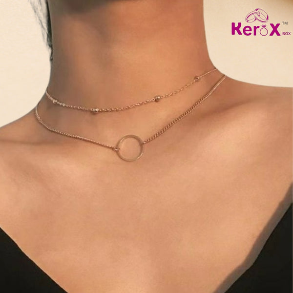 Double Layer Chain Necklace – Elegant & Trendy Jewelry for Every Occasion